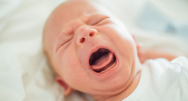 After a while, baby's stomach ache usually goes away on its own